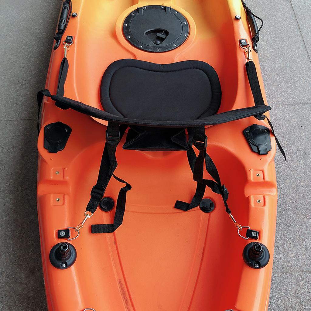 DimyFew Adjustable Deluxe Padded Comfort Kayak Seat Back Rest Cushion Support Detachable