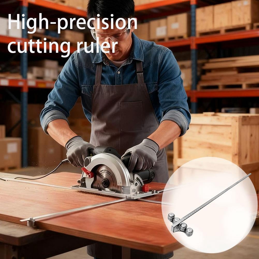 Positioning Calipers for Circular Saw,Positioning Calipers for Precise Measurements & Easy Wood Cutting,Universal Adjustable Cutting Circular Saw Guide Rail, for Straight Edge