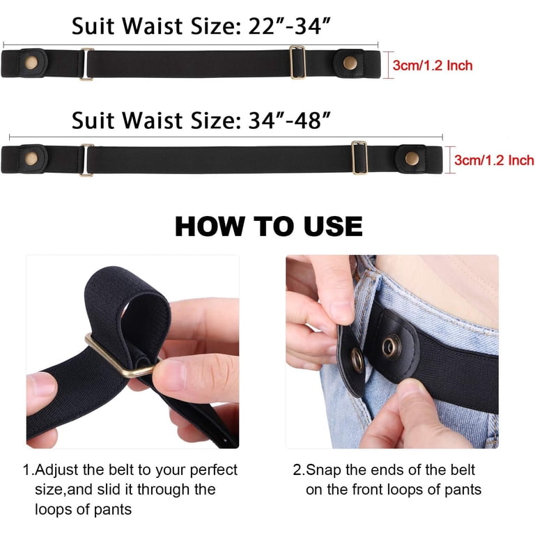 No Buckle Elastic Stretch Belts for Men and Women  display picture 1