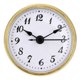 thumbnail image 1 of Elegant Round Clock Insert With Roman/Arabic Numerals Gold/Silver Trim Option Small Clock For Home Offices, 1 of 5