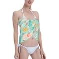 thumbnail image 4 of Disketp Elephant And Flowers Women Swimsuit Cover Up Short Chiffon Summer Beach Sarong Bikini Wrap Skirt Bathing Suit, 4 of 7
