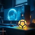 thumbnail image 4 of illuminate your room with a magical Color Art Light, Infinity Mirror Light Infinite Dodecahedron for Gaming Room Bedroom Decor Desk Table Lamp Unique Colorful Mood Changing Ambient Night Lighting lamp, 4 of 7