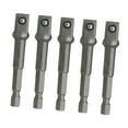 thumbnail image 4 of Juego de 5 adaptadores de extensión de dados, puntas de destornillador, adaptador de dado a taladro, vástago hexagonal de 1/4" para herramientas 375 mm, 4 of 8