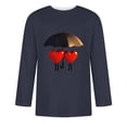thumbnail image 4 of Jinhomg 3/4 Sleeve Graphic Tees for Men Novelty Funny Valentine's Day Themed T-Shirts Lightweight Comfy Crew Neck T Shirt Holiday Dating Tops Navy XXXXXL, 4 of 5