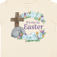 thumbnail image 4 of Inktastic It's My 1st Easter with Cross and Flowers Boys or Girls Toddler T-Shirt, 4 of 5
