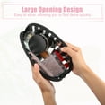 thumbnail image 3 of Unique Bargains Clear Makeup Bag Transparent Toiletry Bag Zipper Cosmetic Bag Organizer for Travel for Women Black, 3 of 7