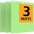 thumbnail image 1 of Tapetes de corte para Cricut Maker 3/Explore 3/Maker/Air 2 3 tapetes de 12 x 12 pulgadas, agarre adhesivo estándar, tapete de corte de repuesto verde de 12 x 12 pulgadas para Cricut, 1 of 5