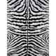 thumbnail image 1 of Alfombra decorativa de piel de cebra Fun Time, 48 x 29 pulgadas, color blanco LA Rugs Inc. FT-186 1929, 1 of 1
