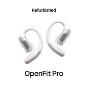 Restored Shokz OpenFit Pro Open-Ear True Wireless Earbuds with Dolby Atmos, Deep Bass, AI Clear Calls, Bluetooth 6.1, IP55, White
