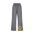 thumbnail image 4 of Aloohaidyvio terra and sky pants stretch,Fashion Womens Casual Printing Elastic Loose Pants Straight Wide Leg Trousers, 4 of 5