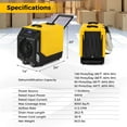 thumbnail image 3 of Costway 50-Pint(DOE) Commercial Dehumidifier Rotational Molded Industrial Dehumidifier with Pump Yellow 9,000 Sq.ft Coverage Area (MAX 190Pint at 95°F, 90%RH), 3 of 9