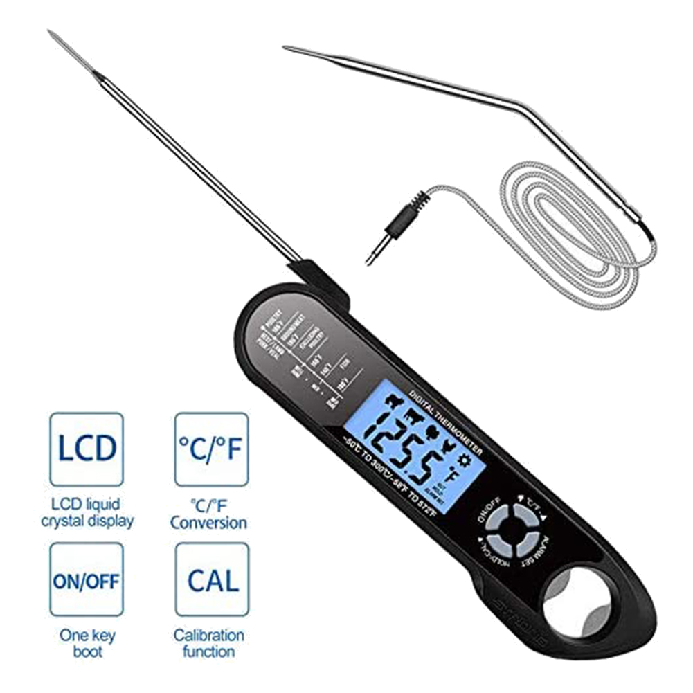 Meat Thermometer, Oven Safe Meat Thermometer,2 in 1 Digital Food