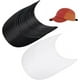 thumbnail image 1 of 20 piezas de insertos de visera para gorra de béisbol de 6,1 x 4,9 pulgadas, color blanco y negro, moldeadores de plástico para ala de gorra de béisbol, insertos para gorras de impacto., 1 of 6