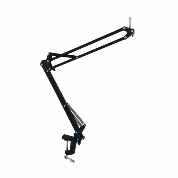 Vault MS126-1 Microphone Boom Scissor Extendable Arm Stand for Dynamic and Condenser Microphone with Mic Clip Holder & Table Mounting Clamp