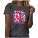 thumbnail image 1 of Mujeres Pantalones Cortos de Verano Flor Impresión Cuello Redondo Manga Corta Superior, Casual, 1 of 4