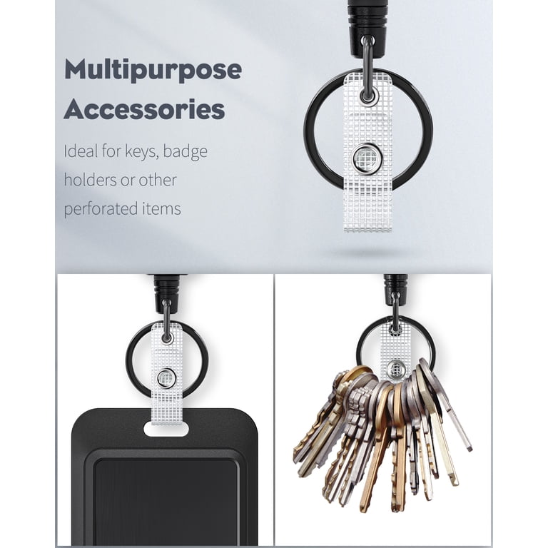 Vicloon Intrekbare sleutelhanger, zware badges