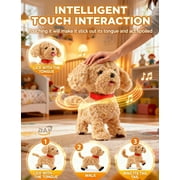 Extra large Lifelike Robot Cat ToyInteractive Robot with Touch Sensing, Voice Mimicry, Licking Motion, Soft Fur, USB charging | Perfect for Kids（Style B 1 PCS）