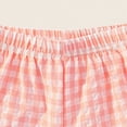 thumbnail image 4 of TOWED22 Toddler Baby Boy Girl Shorts Gingham Plaid/Seersucker Shorts Summer Casual Elastic Waist Shorts Pants Bottoms(Pink,18-24 M), 4 of 7