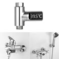 thumbnail image 2 of LED Digital 5~85°C Shower Thermometer Self-Generating Real-Time Water Flow Temperature Monitor Thermometer with 360° Rotating Screen for Kids Elderly Pets, 2 of 8