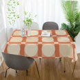 thumbnail image 3 of Yayeee Tablecloths 54" x 54" Rectangle Wrinkle Resistant Party Table Cover, Beige Geometric, 3 of 8