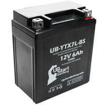 UpStart Battery Replacement 1989 Honda NX250 250CC Factory Activated, Maintenance Free, Motorcycle Battery - 12V, 6Ah, UB-YTX7L-BS