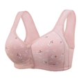 thumbnail image 1 of EIMELI WTN Women Lace Front Button Shaping Cup Adjustable Shoulder Strap Large Size Underwire Bra, 1 of 3