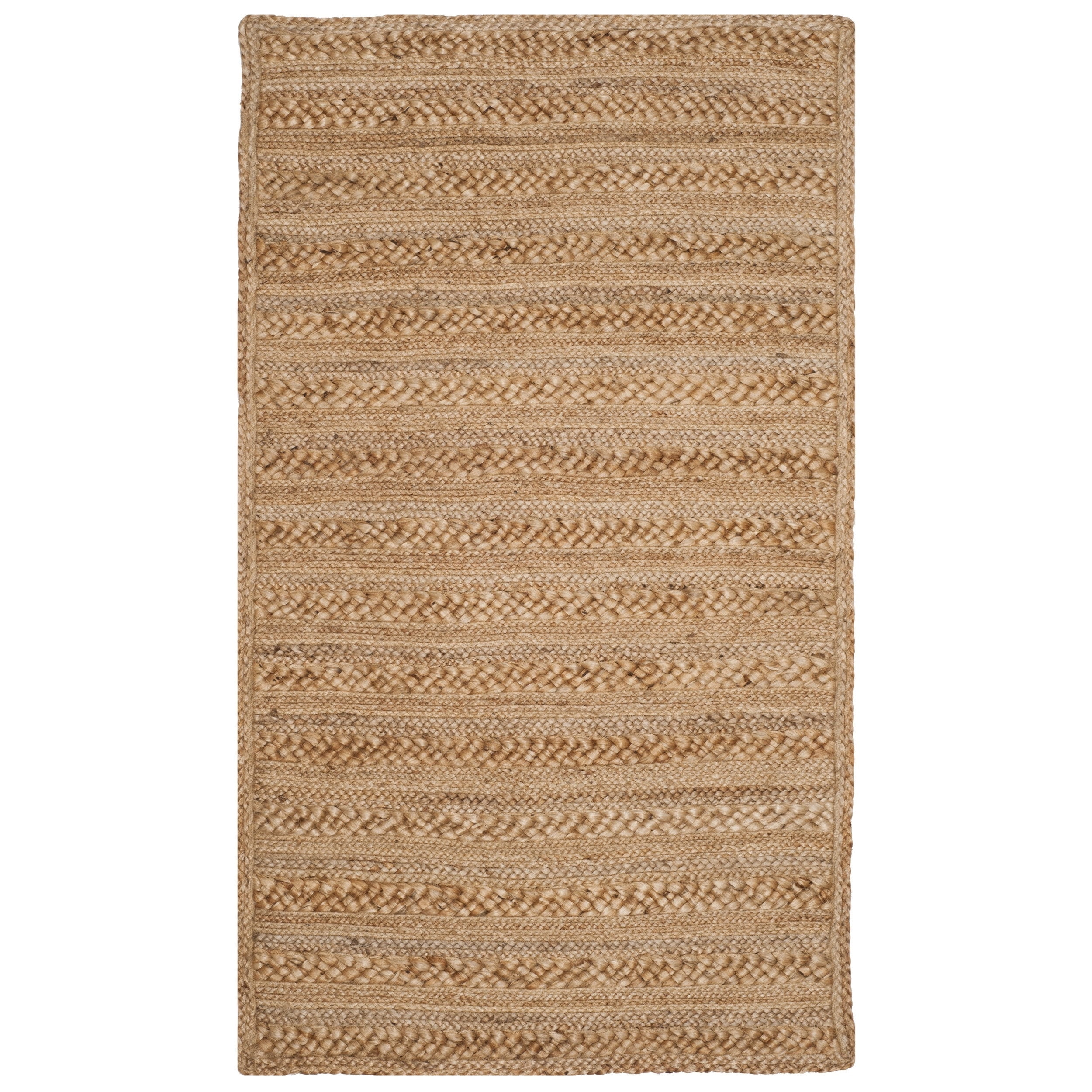 SAFAVIEH Natural Fiber Jancis Braided Jute Area Rug, Natural, 3' x 5'