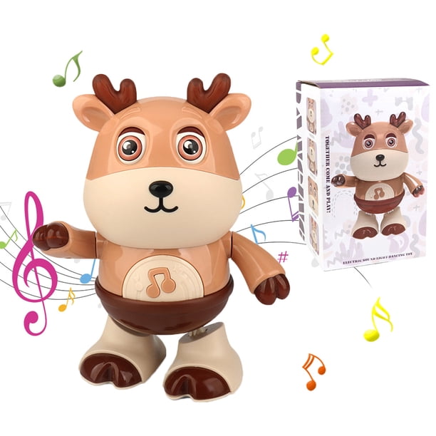 Cute Dancing Robot Animal con pilas para niños pequeños juguetes 20 canciones con música ligera Hugtrwg Para estrenar