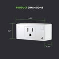 thumbnail image 2 of TOPGREENER Smart Mini Wi-Fi Plug with Energy Monitoring, Mini Smart Outlet, Control Lights and Appliances from Anywhere, No Hub Required, Works with Alexa and Google Assistant, TGWF115PQM, 4-Pack, 2 of 4