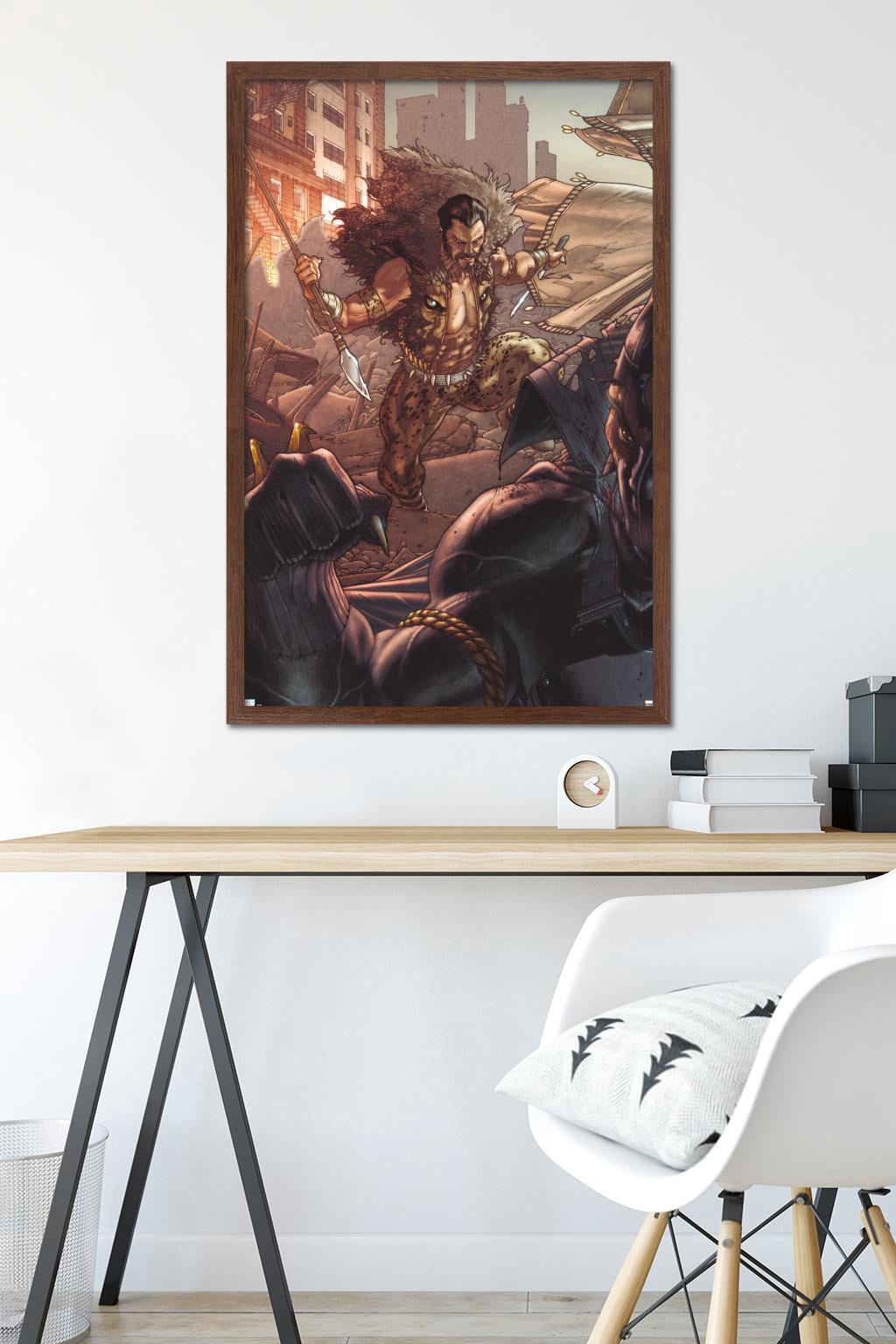 Marvel Kraven The Hunter - Black Panther: The Man Without Fear #519 Wall Poster, 22.375" x 34" Framed