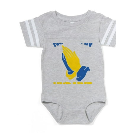 

CafePress - No War In Ukraine Pray For - Cute Infant Baby Football Bodysuit