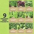 thumbnail image 2 of Organic Heat Tolerant Lettuce Seeds Variety MVR1&nbsp;Pack - 9 Packs - 2025 Season - Galilee Spinach, Wild Arugula, Romaine Lettuce & More! for Indoor & Outdoor Planting (Non-GMO, Certified Organic), 2 of 3