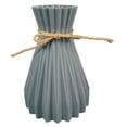thumbnail image 1 of Jarrón de plástico decorativo - Jarrón de flores retro, 17 cm de altura, para decoración del hogar, blanco/gris/negro, 1 of 1