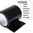 thumbnail image 3 of Canopus, Patch and Seal Tape, Fix Leaks on Hoses, Pipes, Gutters, Roofs, Boats, Pools, 4" x 5" Black, 3 of 7