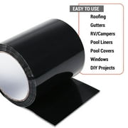 Canopus, Patch and Seal Tape, Fix Leaks on Hoses, Pipes, Gutters, Roofs, Boats, Pools, 4 x 5 Black