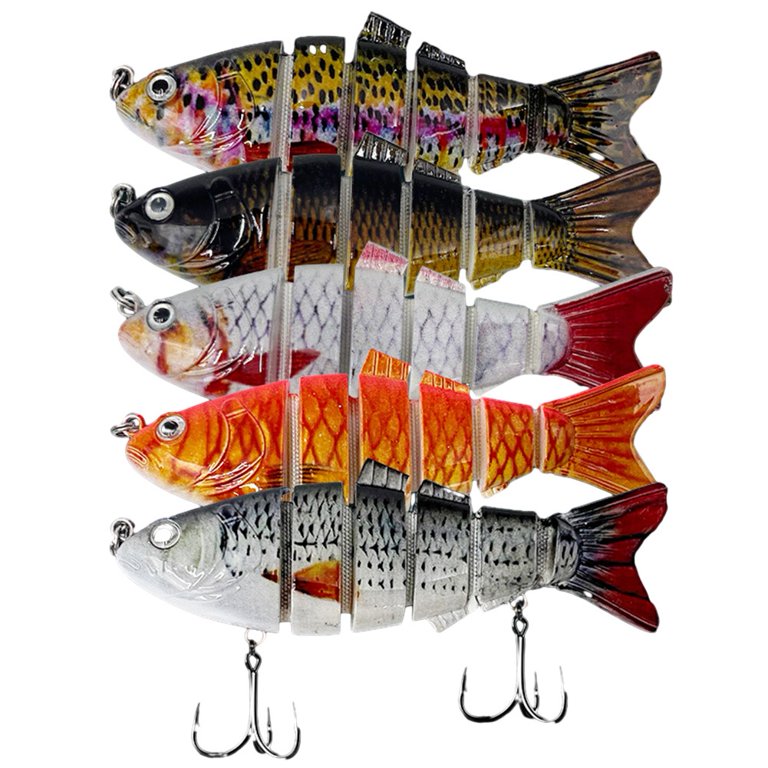 al fishing lure 6 segment swimbait Whale 6.0 - Smoke Swimbait Truscend multi jointed swimbait adopt ultra thin Wohany 6 Segment Swimbait Lures