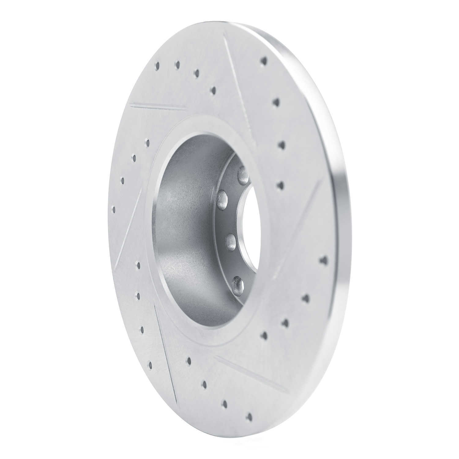 Dynamic Friction Company 631-63002L DFC Brake Rotor - Drilled And Slotted - Silver