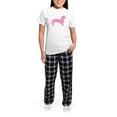 thumbnail image 5 of CafePress - Pink Dachshund Dog Women's Light Pajamas - Women's Short Sleeve Print T-Shirt and Pants Light Cotton Pajama Set, 5 of 7