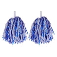 thumbnail image 2 of Dserhfy 2Pcs Cheerleader Pom Poms Metallic Foil Cheerleader Pom Poms Hand Flowers with Handle for Sports Competitions Celebrations, 2 of 7