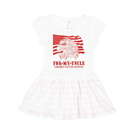 

Inktastic Military Uncle Remember Everyone Deployed Gift Toddler Girl Dress