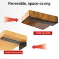 thumbnail image 4 of BTideas Floating Shelf Brackets for Wall,2 Pack Heavy Duty Shelves Brackets,Floating Shelf Hardware, 4 of 8