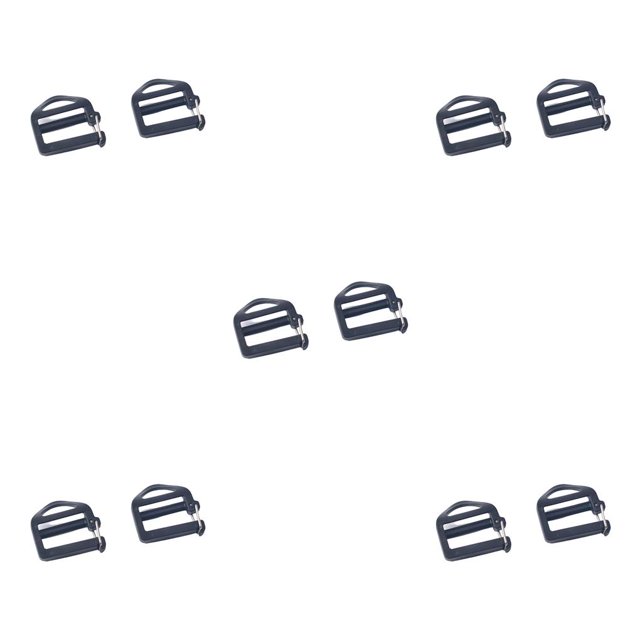 Scienceny 2 Pieces Backpack Webbing Buckles Replacement Ladderlock Fastener Holder Replacing Harness Component Part Adjustment Bag Slider Type2