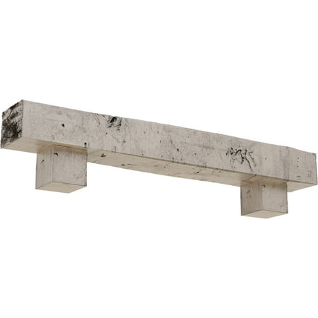 

Ekena Millwork 8 H x 12 D x 72 W Knotty Pine Faux Wood Fireplace Mantel Kit w/ Alamo Corbels Burnished Pine
