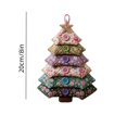 thumbnail image 2 of DIY Sewing Kit for Layered Fabric Christmas Tree Ornament, Vintage Quilt‑Style Handmade Hanging Decoration, Beginner Friendly Holiday Craft Gift for Home Xmas Tree Decor, 8 Inch, 2 of 8