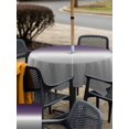 thumbnail image 5 of Square Outdoor Tablecloth With Umbrella Hole And Zipper– Purple Grey Gradient Waterproof Patio Table Cover for Party, Picnic, Backyard, 60"x60" , Abstract Watercolors, 5 of 8
