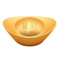 thumbnail image 2 of Tongina Chinese Gold Ingot Decoration Desktop Ornament Tables Display Feng Shui Table Top Decor Spring Festival Decor for Office, 2 of 8