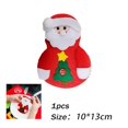 thumbnail image 1 of Bolsa de soporte para cubiertos de Navidad, tenedor, cuchillo, bolsillo, Mini piruleta, sombreros de Santa Claus, gorra de Lollypop, Decoración de mesa de Navidad, Año Nuevo, 10 piezas, 1 of 4