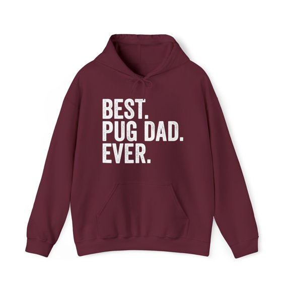 Pug Dad Hoodie, Gifts, Hooded Sweatshirt