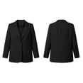 thumbnail image 4 of Qiopertar Plus Size Blazers for Women Open Front Casual Work Blazer Notch Lapel Long Sleeve Loose Oversized Suit Jacket with Pockets, Black 3XL, 4 of 7