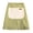 Green, variant on mdesiwst Half Apron with Ruffle Hem Adjustable Bib Apron Large Pocket Breathable Striped Design Cotton-Linen Kitchen Waist Apron for Cooking Baking Gardening